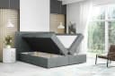 Labett Boxspringbett LEVI mit Bettkasten, Matratze & Topper grau Bild 5