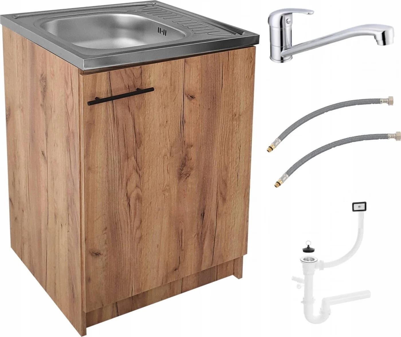 STAMAR Spülenschrank 60cm Eiche Gold Deante Spüle Abtropf - Bild 2