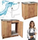 STAMAR Spülenschrank 80cm Eiche Gold mit Spüle Bild 2