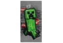 Minecraft Badetuch 100% Baumwolle Grau/Grün mit Creeper Motiv Bild 1