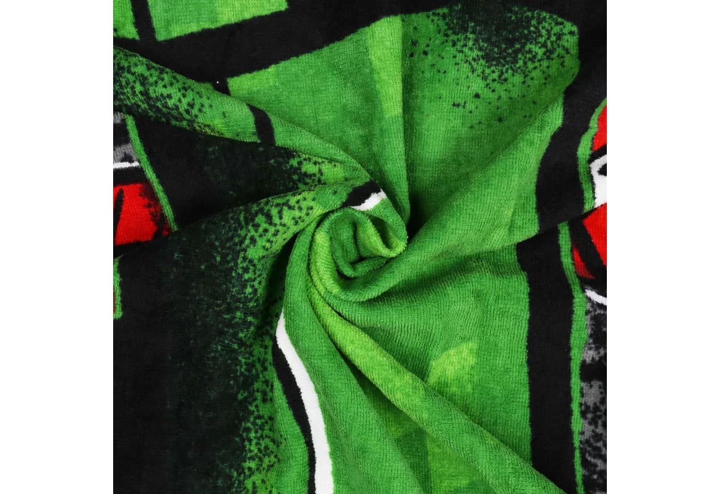Minecraft Badetuch 100% Baumwolle Grau/Grün mit Creeper Motiv - Bild 3