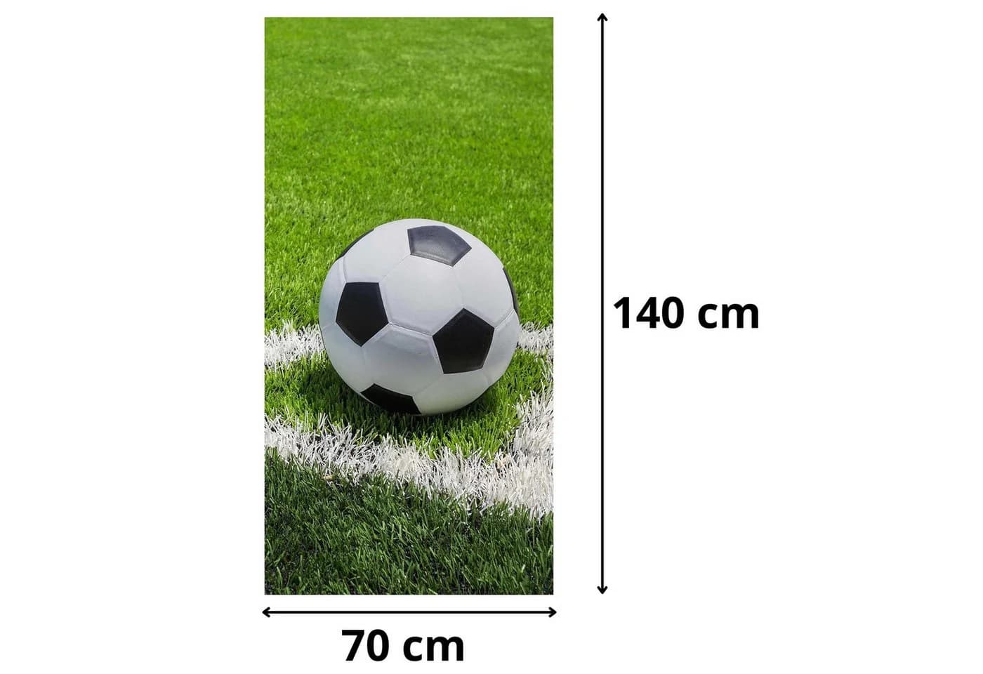 Sarcia.eu Badetuch Fußball-Motiv 100% Baumwolle - Bild 5