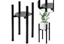 Sarcia.eu Blumenständer Schwarz Metall Minimalistisch Bild 2