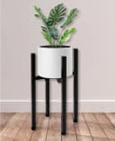 Sarcia.eu Blumenständer Schwarz Metall Minimalistisch Bild 4