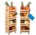 Modo24 Küchenregal Modular Holzregal für Gemüse Obst auf Rollen Bild 2