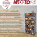 Modo24 Küchenregal Modular Holzregal auf Rollen Stapelbar Braun Grau Bild 1