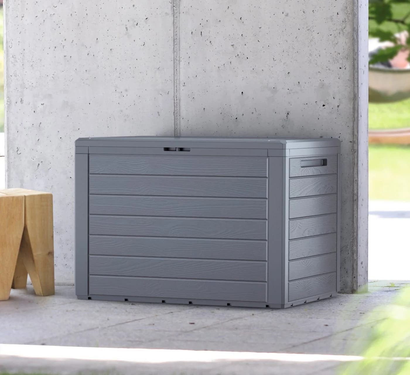 Prosperplast Auflagenbox Anthrazit UV-beständig Kunststoff - Bild 2