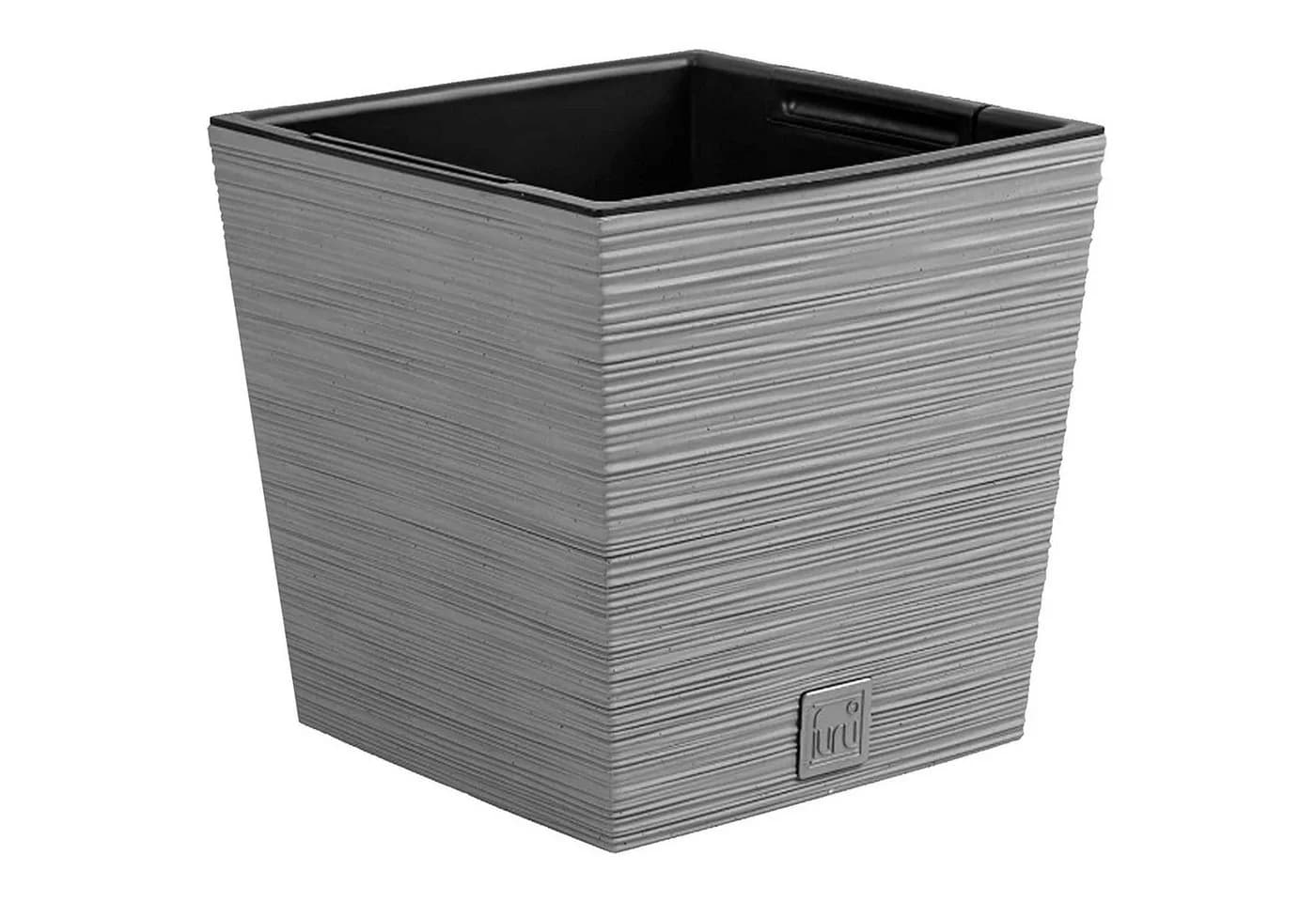 Prosperplast Blumentopf Furu Square Low Grau Kunststoff - Bild 2