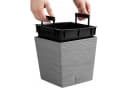 Prosperplast Blumentopf Furu Square Low Grau Kunststoff Bild 4