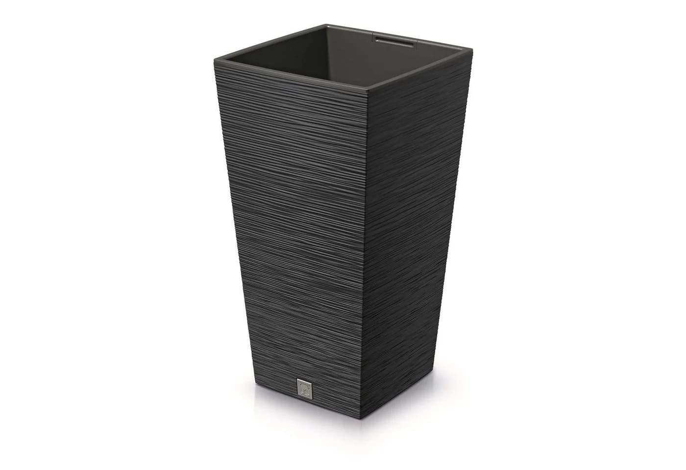 Prosperplast Furu Square Blumentopf mit Einsatz 19 L Schwarz - Bild 2