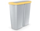 MONZANA Duo Mülleimer 50L Schwarz/Grau Mülltrenner Bild 2