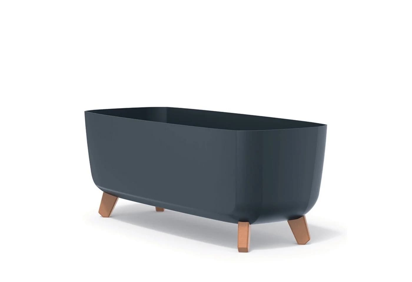 Prosperplast Blumentopf Gracia Case mit Beinen Anthrazit