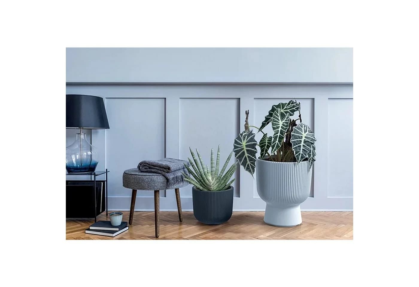 Prosperplast Milly Designer-Blumentopf Anthrazit Zylinder