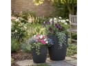 Prosperplast Blumentopf Oro Dunkelgrau mit Pflanzeinsatz Bild 4