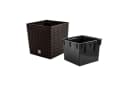 Prosperplast Blumentopf RATO LOW Kunststoff Braun Bild 3