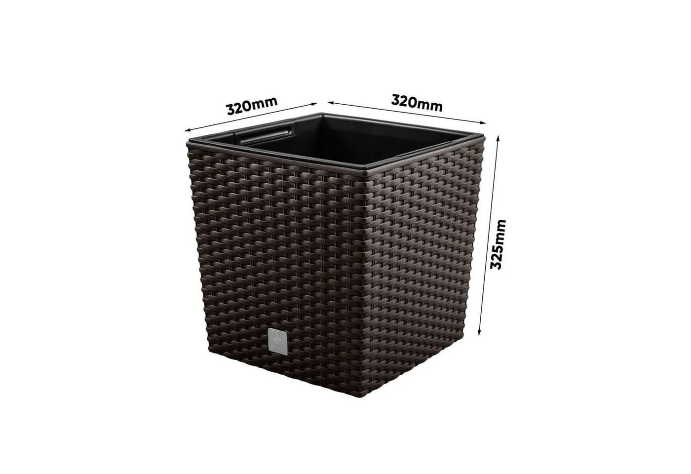 Prosperplast Blumentopf RATO LOW Kunststoff Braun - Bild 4