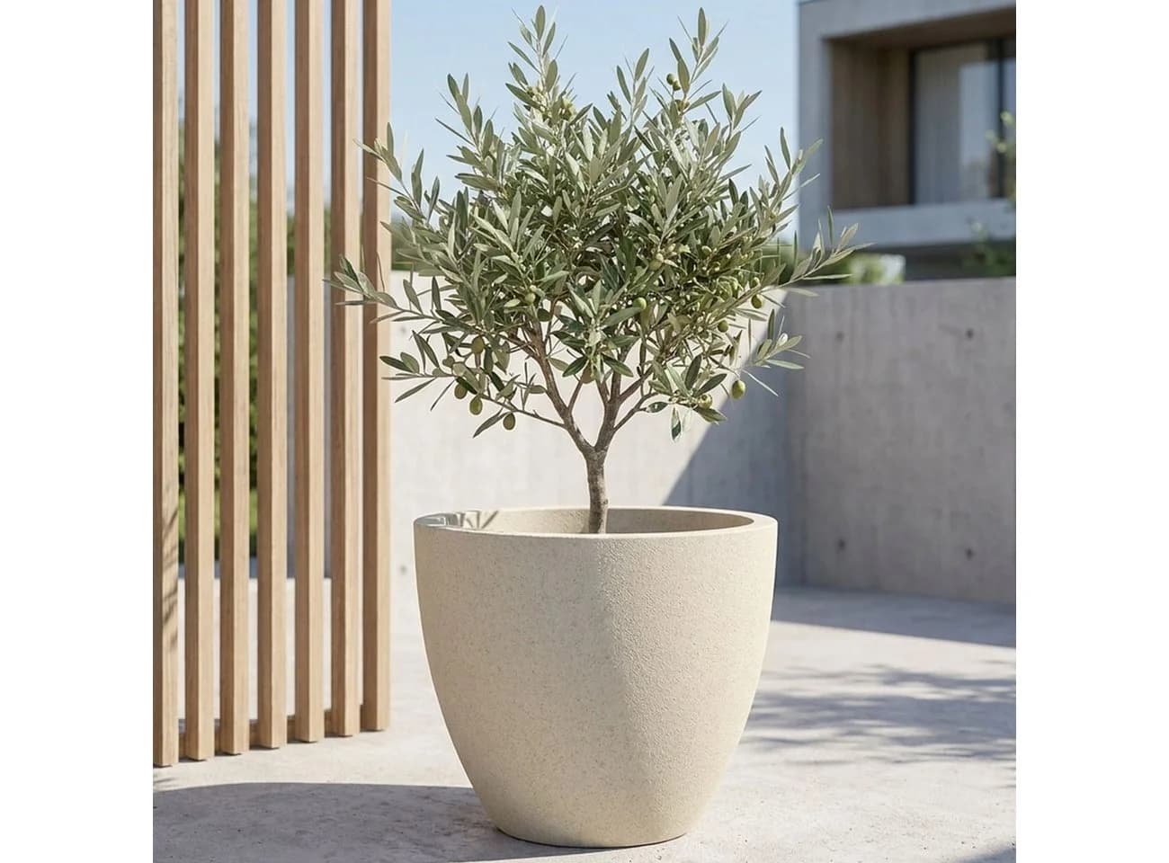 Prosperplast Pflanzkübel rund Ø58cm Sand Kunststoff UV-Schutz - Bild 5