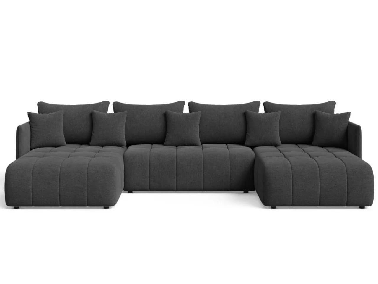 ECKSOFA Ardi U Anthrazit - Modernes U-Form Sofa in Dunkelgrau