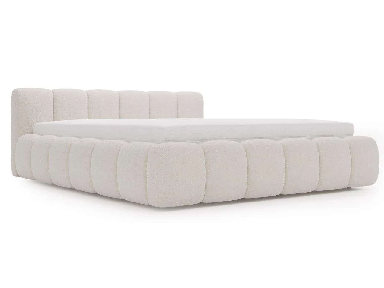 Cloud Low Polsterbett Beige Bouclé