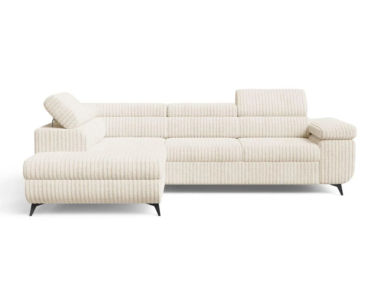 Ecksofa Argon Beige Rechts - Komfortables Wohnzimmersofa