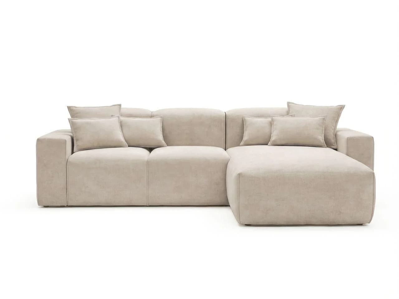 ECKSOFA Leni Beige Rechts - Modernes Ecksofa