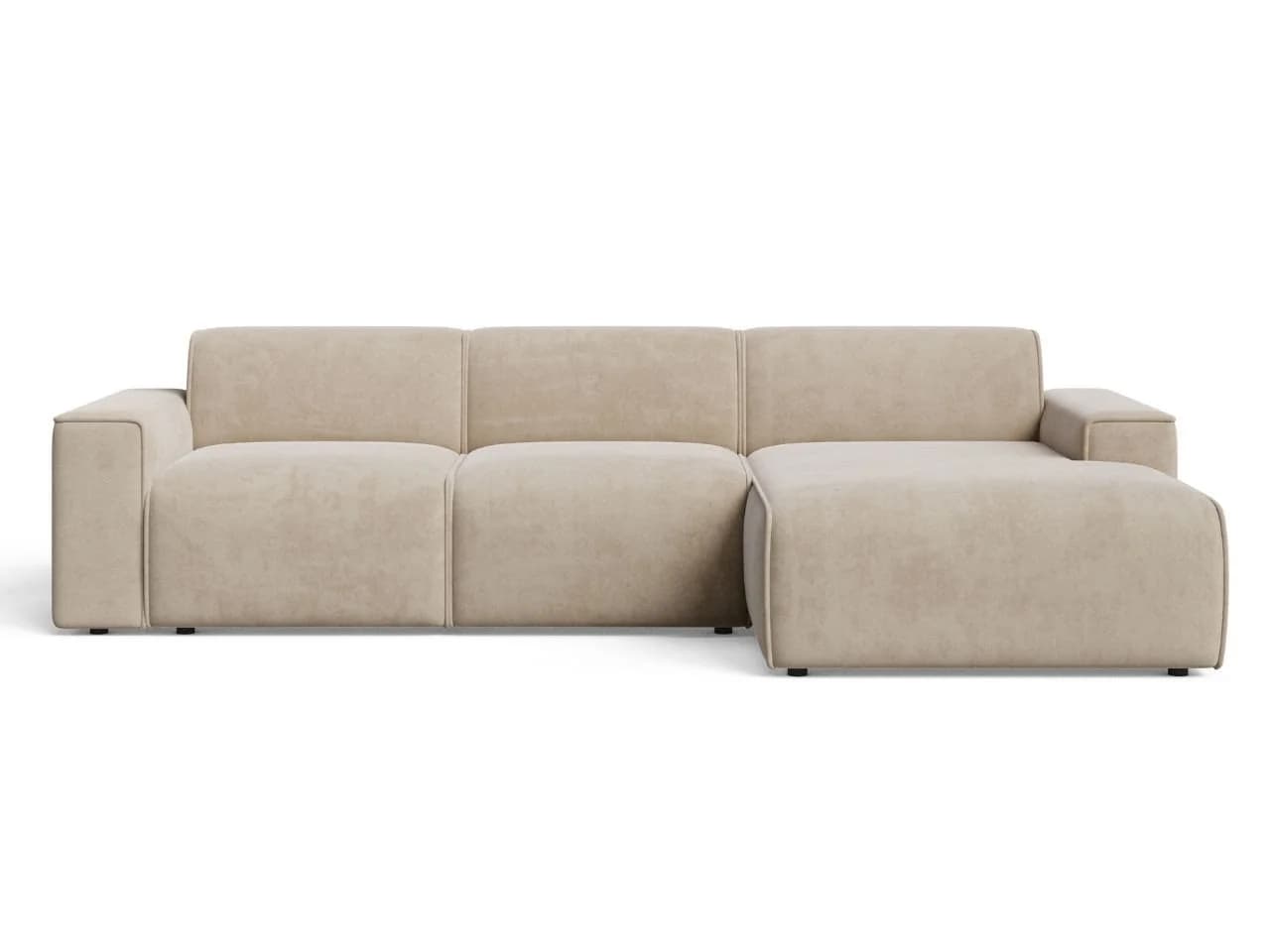 GrainGold Ecksofa L-Form Lavia Beige Modernes Design