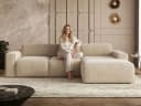 GrainGold Ecksofa L-Form Lavia Beige Modernes Design Bild 3