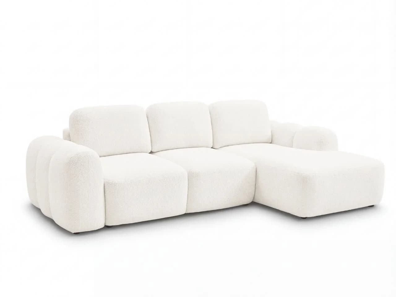 GrainGold Ecksofa Avelin L-Form Beige mit Schlaffunktion und Bettkasten - Bild 5