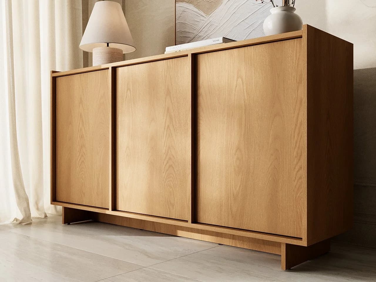 GrainGold Kommode Azumi Karamell-Eiche Push-to-Open - Bild 3