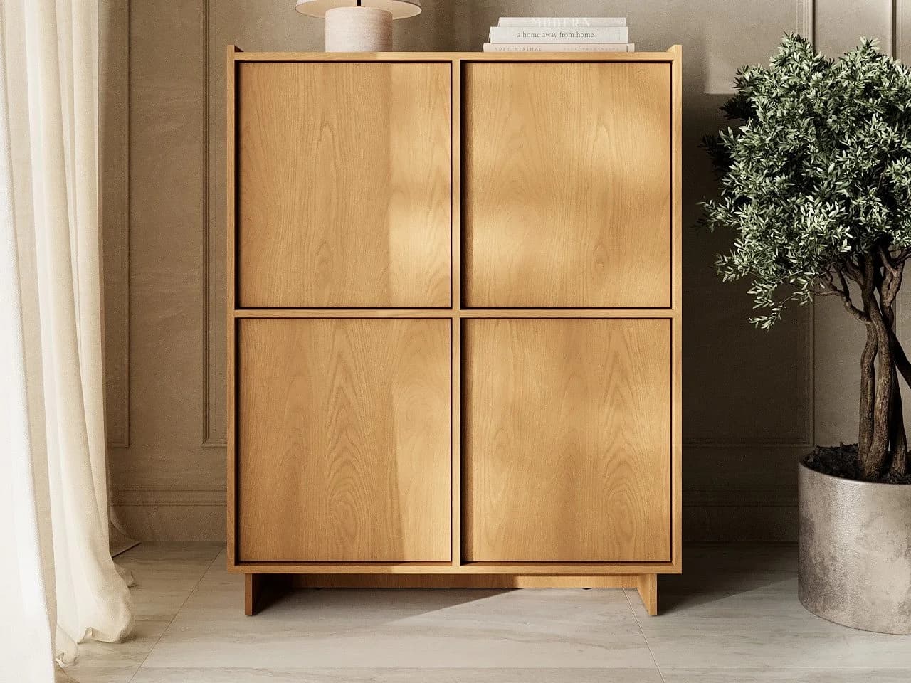 GrainGold Kommode Azumi Karamell-Eiche Push-to-Open - Bild 2