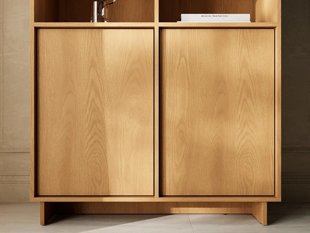 GrainGold Standregal Azumi Karamell-Eiche mit Push-to-Open - Bild 5