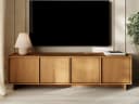GrainGold TV-Schrank Azumi Karamell-Eiche Push-to-Open Bild 2