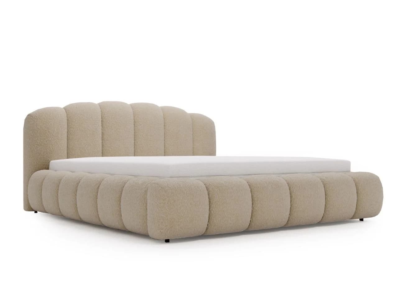 GrainGold Polsterbett Cloud Soft mit Bettkasten und Lattenrost Beige Modern