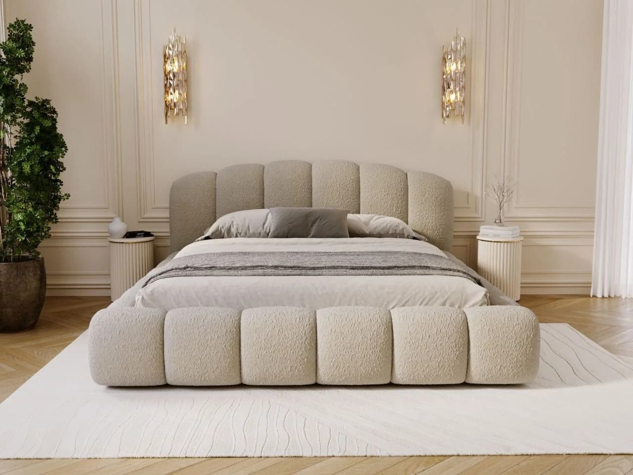 GrainGold Polsterbett Cloud Soft mit Bettkasten und Lattenrost Beige Modern - Bild 5