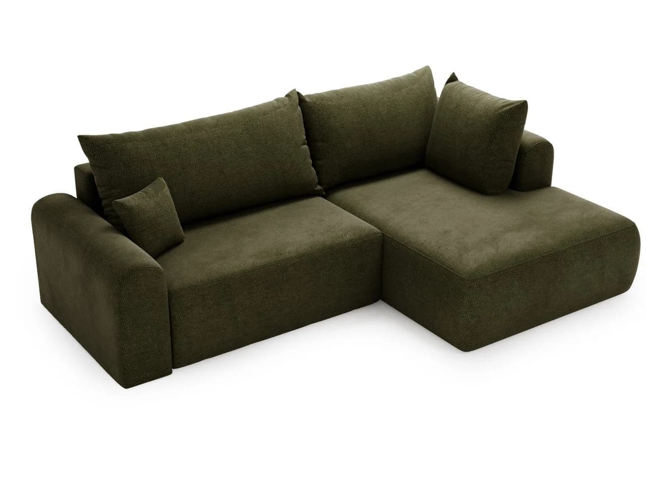 GrainGold Ecksofa L-Form Savana Bis Grün mit Schlaffunktion und Bettkasten - Bild 4