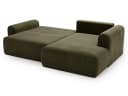 GrainGold Ecksofa L-Form Savana Bis Grün mit Schlaffunktion und Bettkasten Bild 5