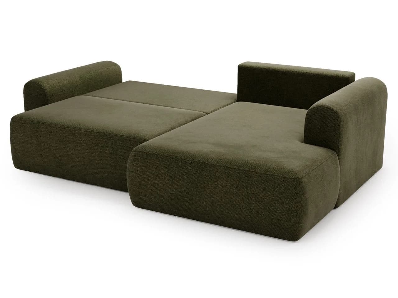 GrainGold Ecksofa L-Form Savana Bis Grün mit Schlaffunktion und Bettkasten - Bild 5