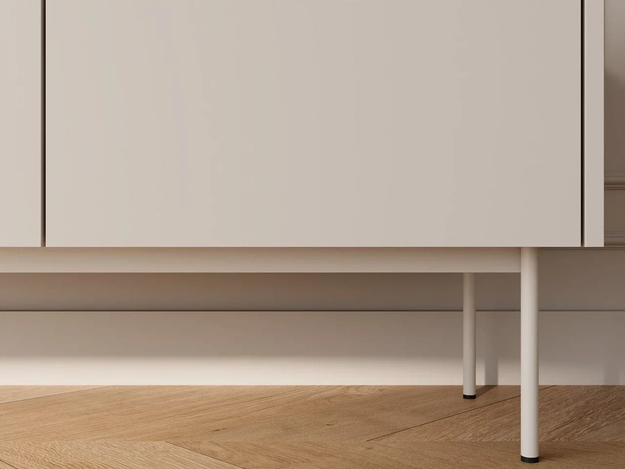 GrainGold TV-Schrank Drevo Beige Modern mit Metallbeinen - Bild 4