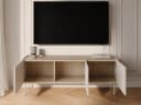 GrainGold TV-Schrank Drevo Beige Modern mit Metallbeinen Bild 5