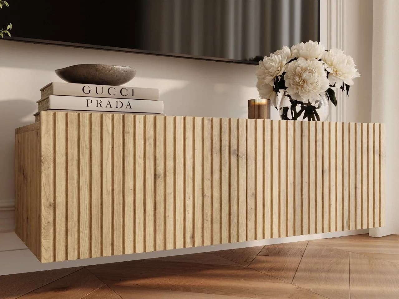 GrainGold TV-Schrank Kioto Soft-Close Artisan-Eiche - Bild 4