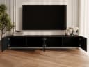 GrainGold TV-Schrank Kioto Schwarz Soft-Closing-System 200 cm Set Bild 3