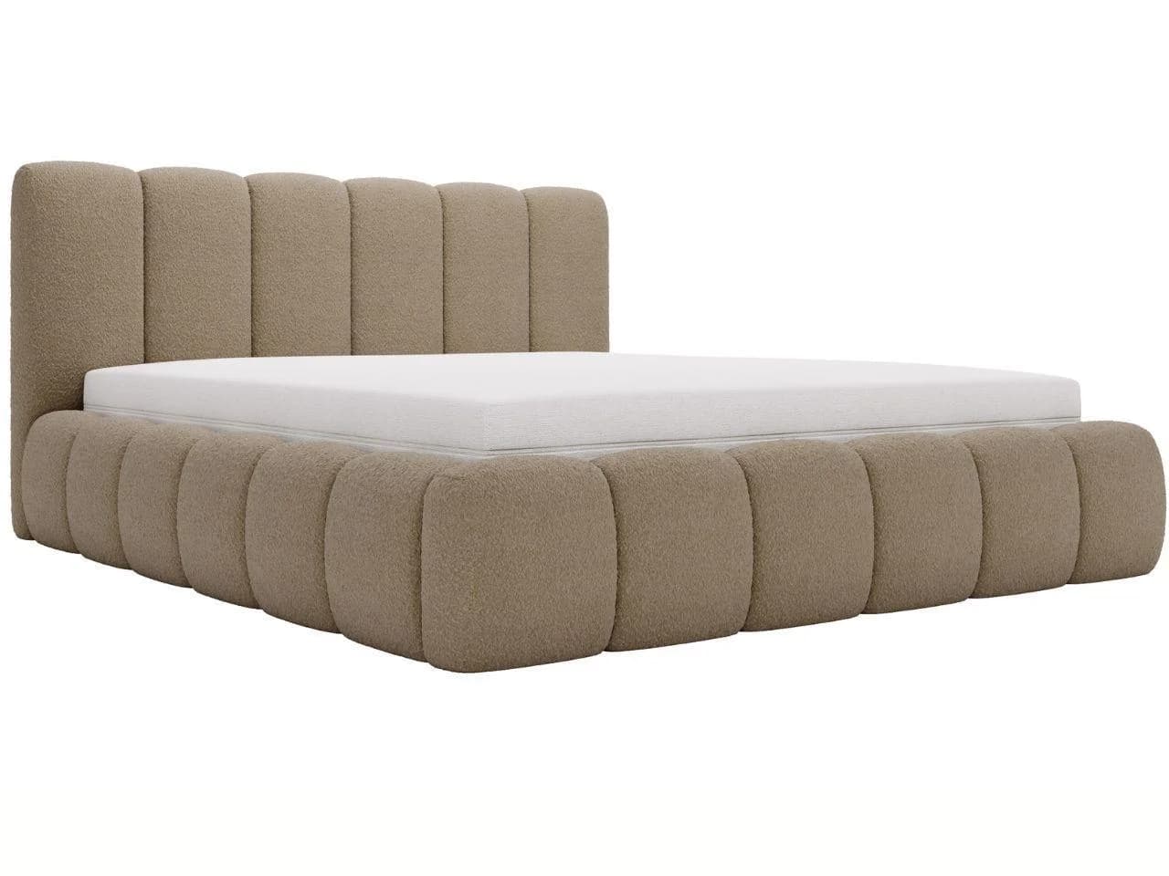 Cloud Polsterbett 160x200 Braun Bouclé