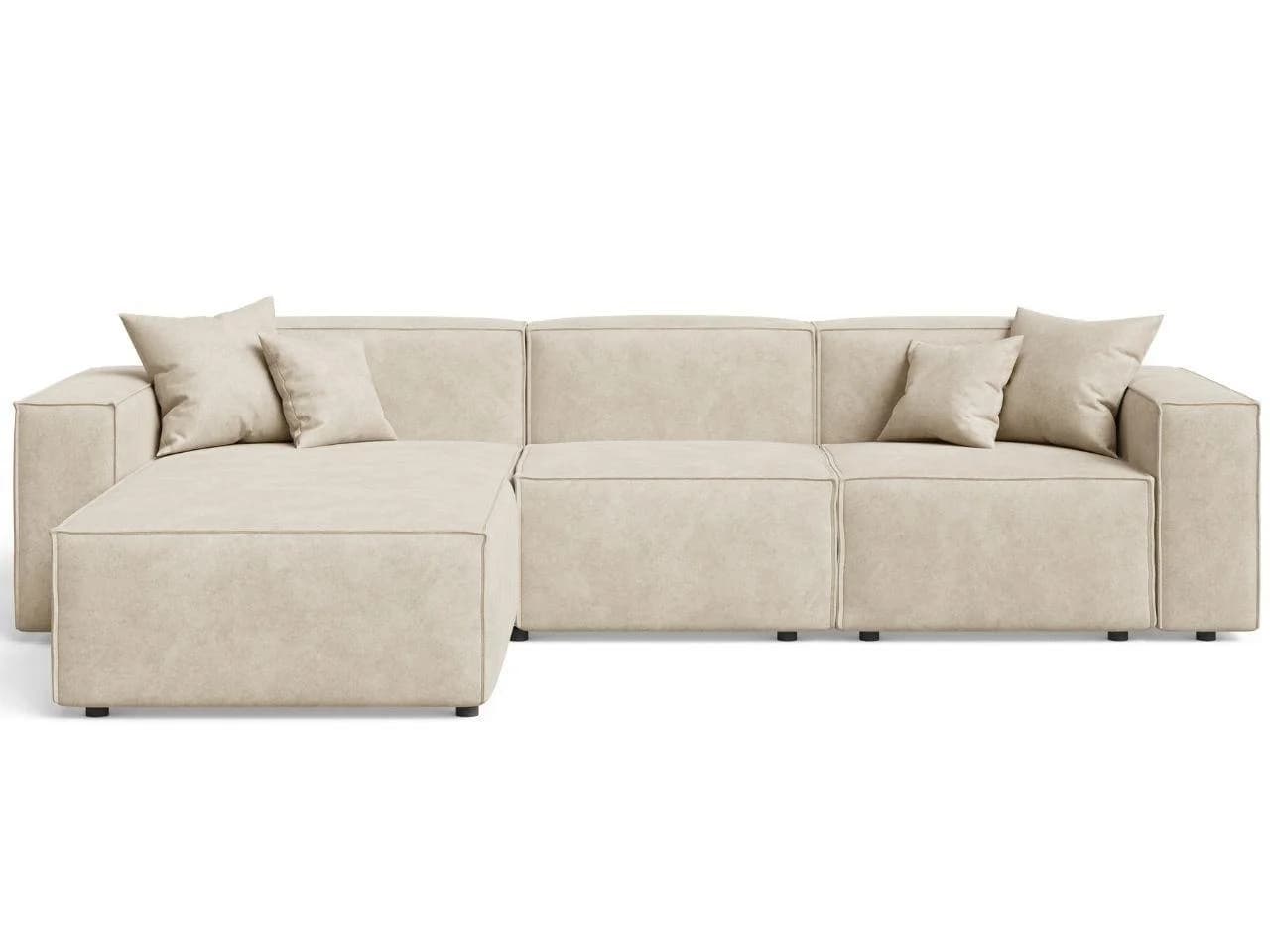 Ecksofa Arizona in Beige mit Linker Ecke