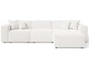 GrainGold Ecksofa L-Form Arizona L Beige Wellenfederkern HR-Schaum Bild 1