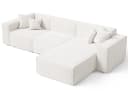 GrainGold Ecksofa L-Form Arizona L Beige Wellenfederkern HR-Schaum Bild 5