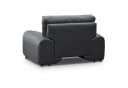 Beautysofa Big-Sofa Polstergarnitur Omega Set 3+2+1 Anthrazit Kunstleder Bild 4