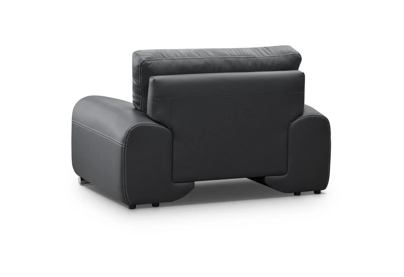 Beautysofa Big-Sofa Polstergarnitur Omega Set 3+2+1 Anthrazit Kunstleder - Bild 4