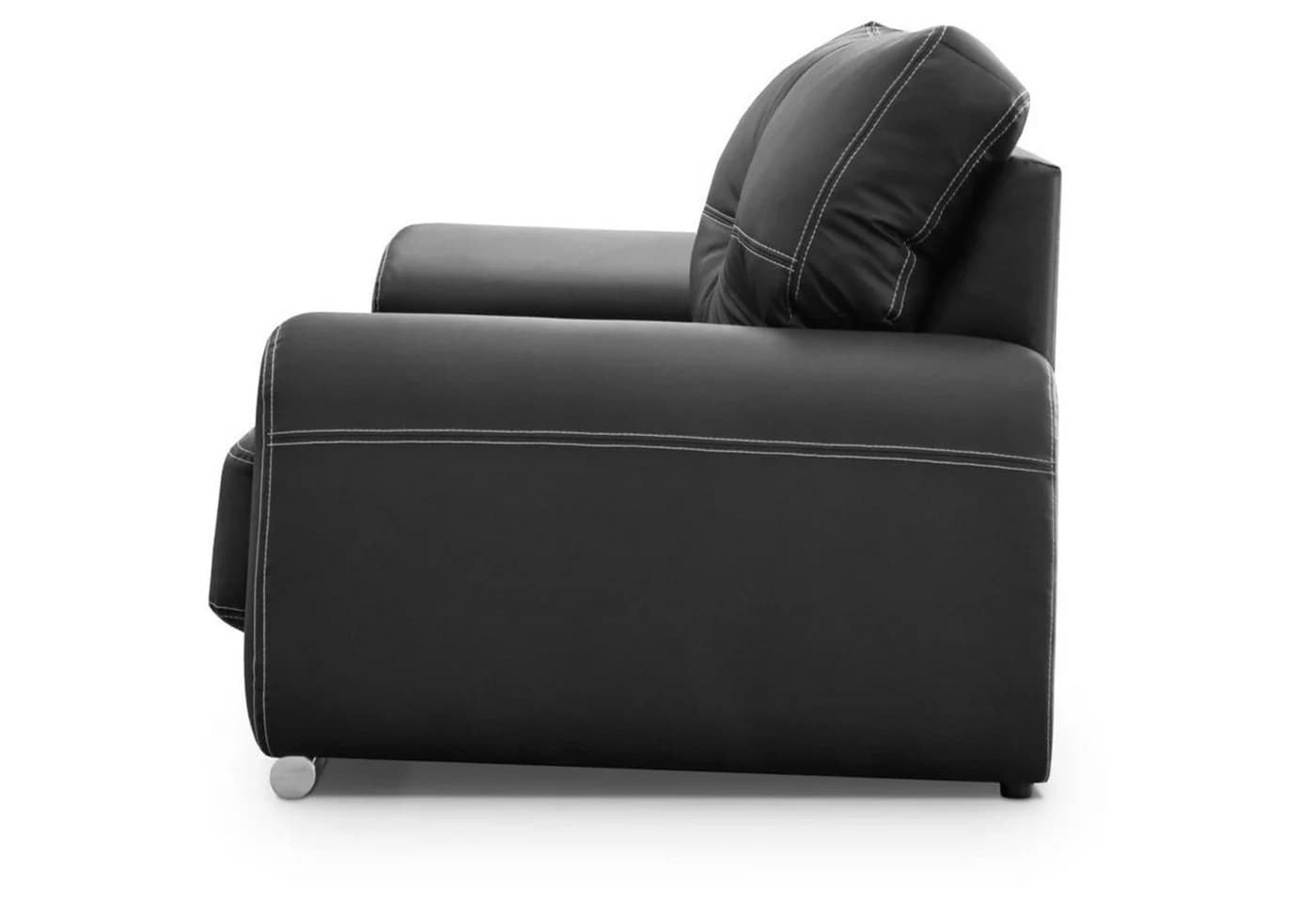 Beautysofa Big-Sofa Polstergarnitur Omega Set 3+2+1 Anthrazit Kunstleder - Bild 5
