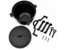 Hage Feuertopf Dutch Oven Schwarz Gusseisen 10L Bild 4