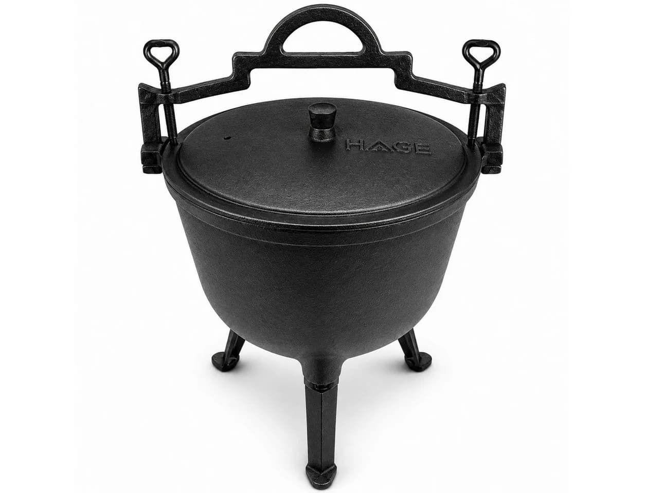 Hage Feuertopf Dutch Oven Schwarz Gusseisen 10L - Bild 5